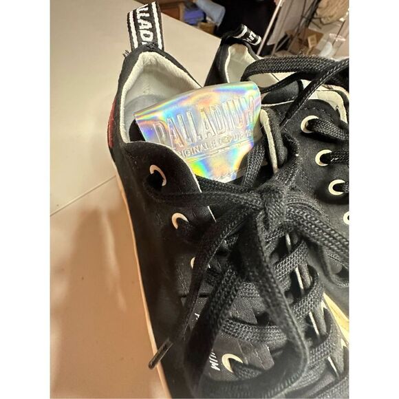 Palladium Women's Revolt LO TX Chunky Platform Sneakers Black & Marshmallow 10 - Picture 8 of 10